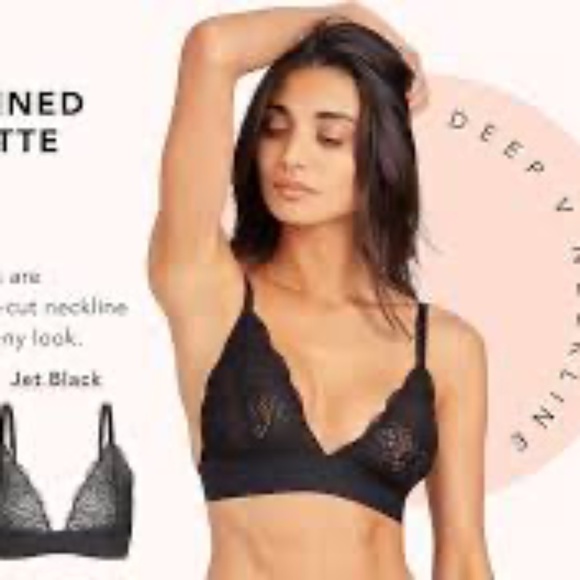 LONG-LINED LACE BRALETTE: - Picture 2 of 6